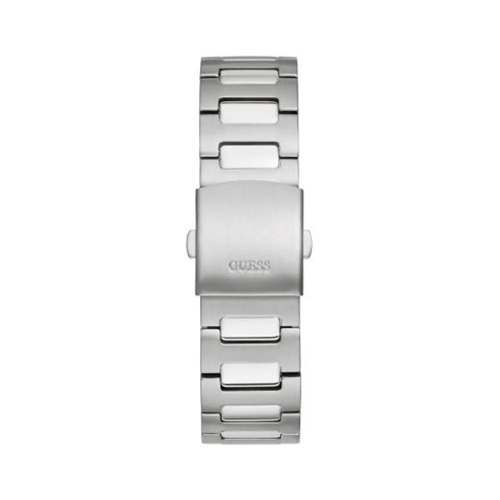 Guess Men's Stainless Steel Silver-Tone Analog Watch