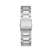 Guess Men's Stainless Steel Silver-Tone Analog Watch