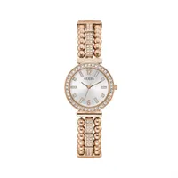 Guess Women's Stainless Steel Rose Gold-Tone Analog Watch