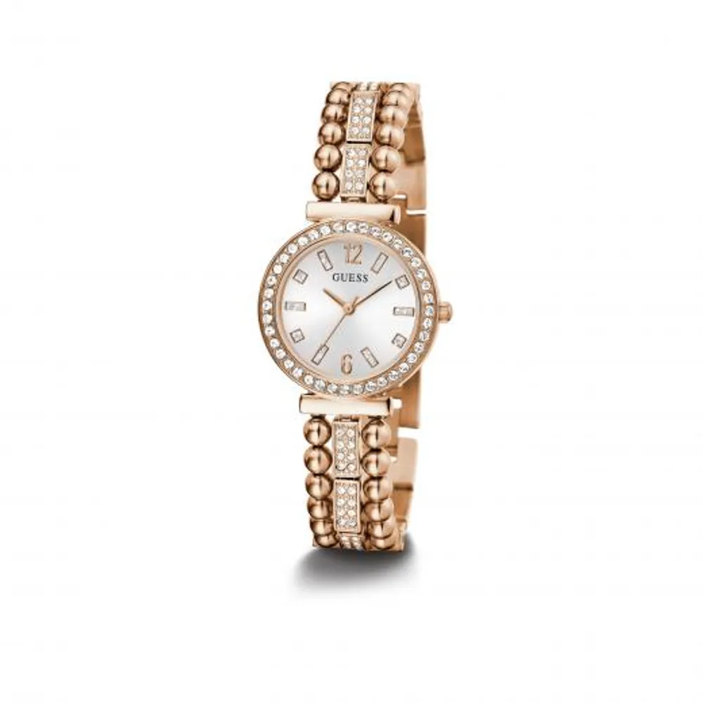 Guess Women's Stainless Steel Rose Gold-Tone Analog Watch