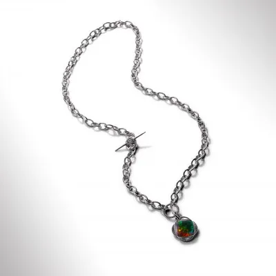 KORITE ORIGINS Sterling Silver Ammolite Necklace