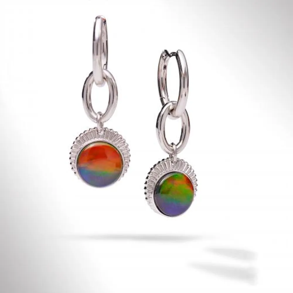 KORITE ORIGINS Sterling Silver Ammolite Earrings