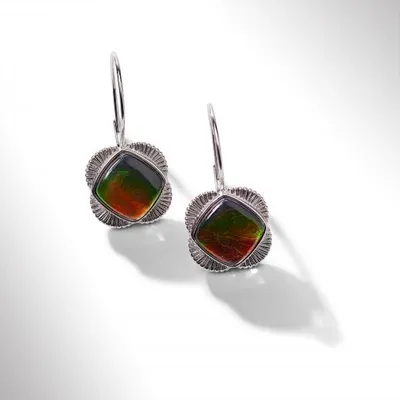 KORITE ORIGINS Sterling Silver Ammolite Earrings