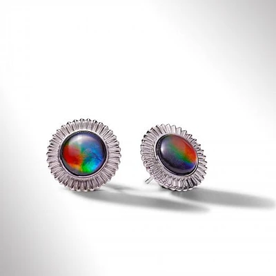 KORITE ORIGINS Sterling Silver Ammolite Earrings