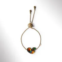 KORITE RADIANT Sterling Silver 18K Gold Plated Ammolite