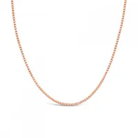 10K Rose Gold 18" 0.8mm Box Chain