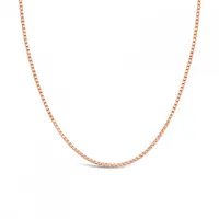 10K Rose Gold 20" 0.8mm Box Chain