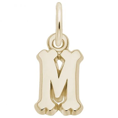 10K Yellow Gold Initial Pendant