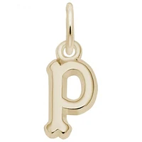 10K Yellow Gold Initial P Pendant