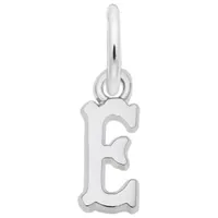 Sterling Silver Initial E Pendant