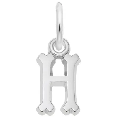 Sterling Silver Initial H Pendant