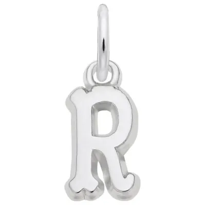 Sterling Silver Initial R Pendant