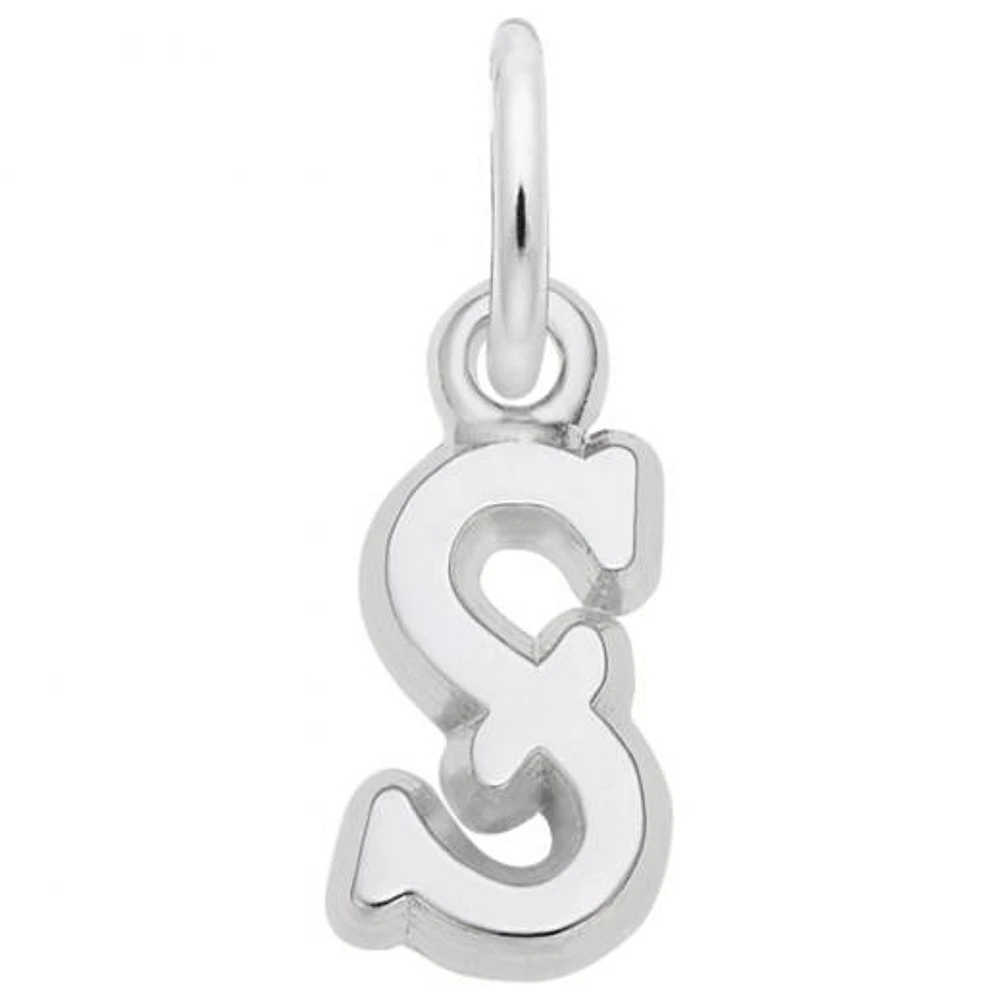 Sterling Silver Initial S Pendant