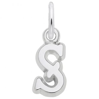 Sterling Silver Initial S Pendant