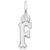 Sterling Silver Initial F Pendant