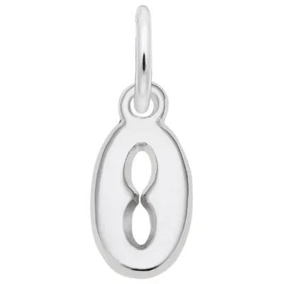 Sterling Silver Initial O Pendant