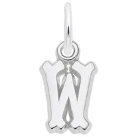 Sterling Silver Initial W Pendant