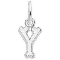 Sterling Silver Initial Y Pendant