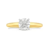 Glacier Fire 14K Yellow Gold 1.00CT Diamond Solitaire Ring