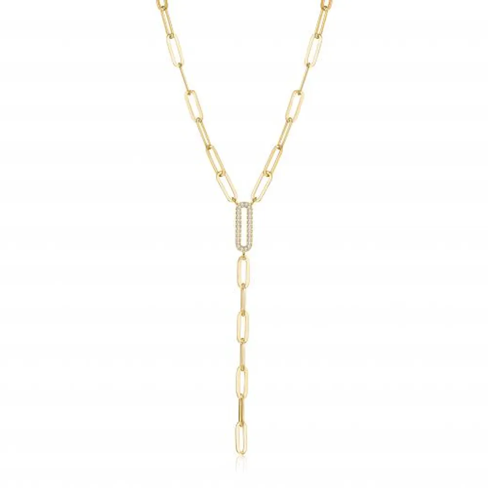 Reign Diamondlite Paperclip Link Y-Necklace