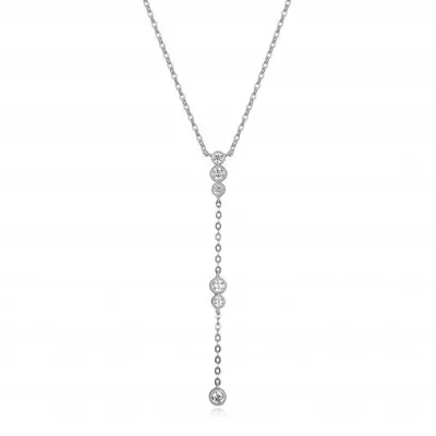 Reign Lariat Milgrain Necklace