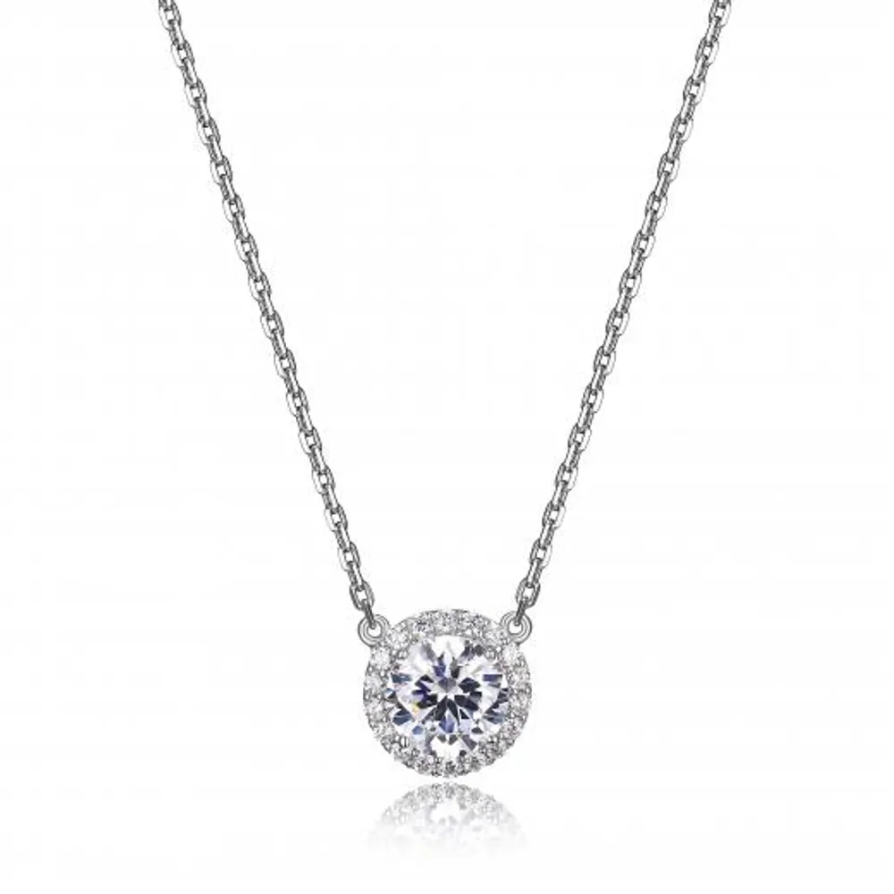 Reign Round Halo Necklace