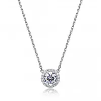 Reign Round Halo Necklace