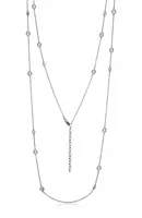 Reign Bezel Set Stations Necklace