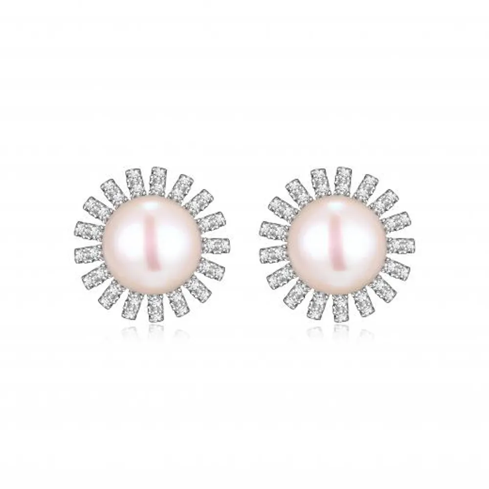 Reign Diamondlite Pearl Studs