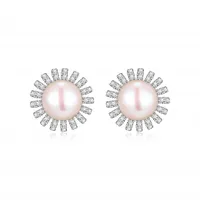 Reign Diamondlite Pearl Studs