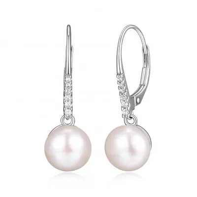 Reign Diamondlite Pearl Earrings