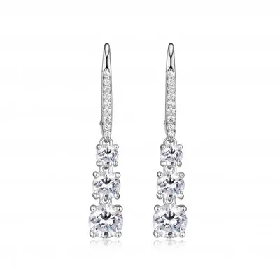 Reign Diamondlite Graduated Triple Stones Earrings