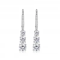 Reign Diamondlite Graduated Triple Stones Earrings