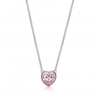 Reign Pink Heart Necklace