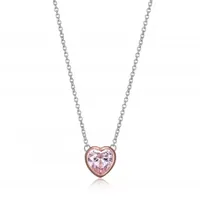 Reign Pink Heart Necklace