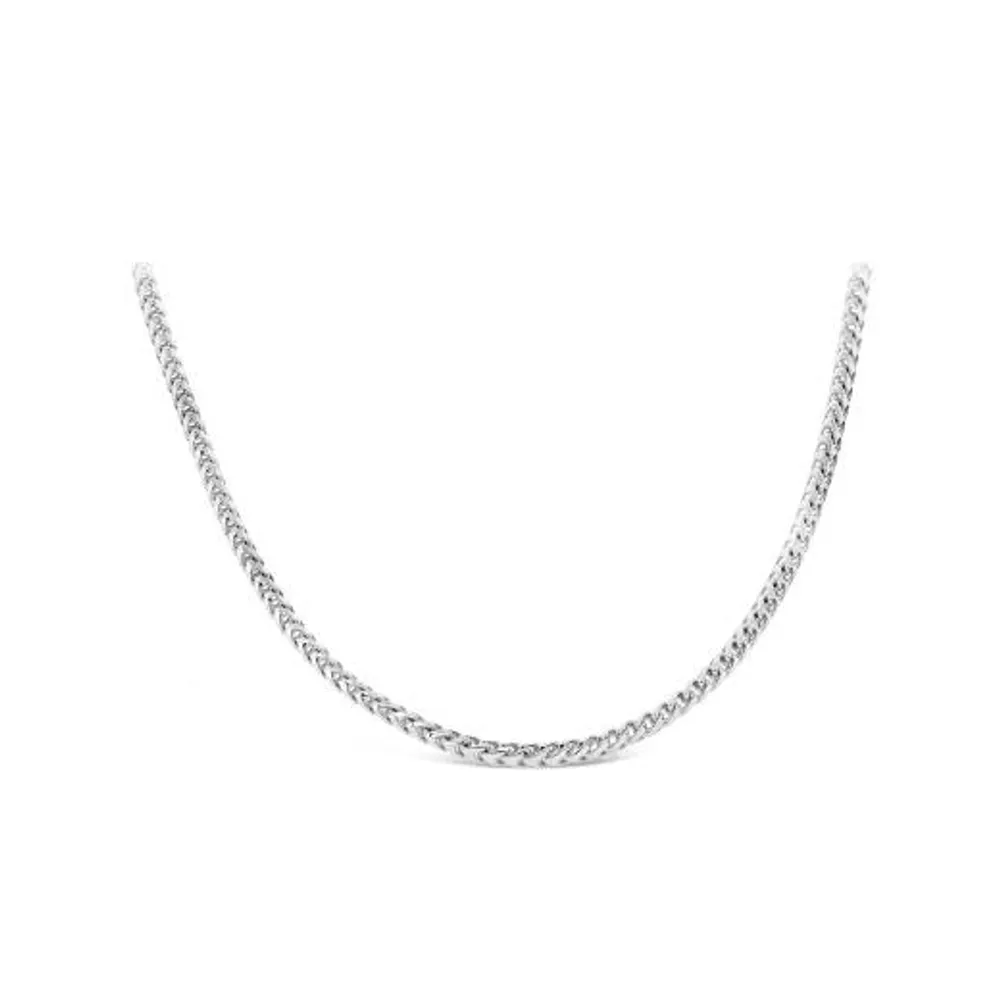 Sterling Silver 18" 2.00mm Round Franco Chain