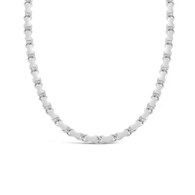 Sterling Silver 20" Fish Link Chain
