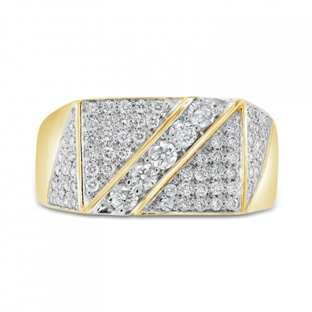 10K Yellow Gold 1.00CTW Diamond Fashion Ring