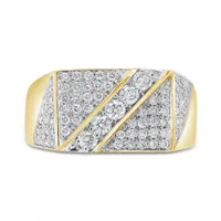 10K Yellow Gold 1.00CTW Diamond Fashion Ring