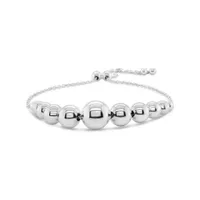 Sterling Silver Ball Link Bolo Bracelet