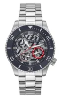 Guess Men's Silver-Tone Watch