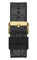 Guess Men's Black & Gold-Tone Watch