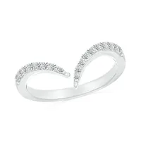 10K White Gold 0.18CTW Diamond Fashion Ring