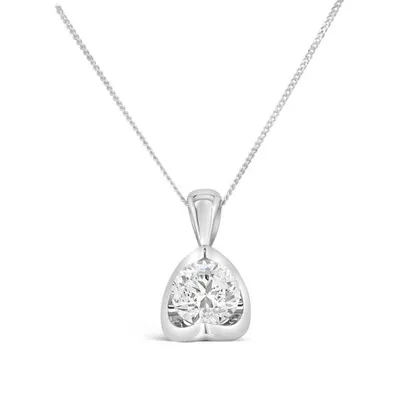 Glacier Fire 14K White Gold 1.00CT Canadian Diamond Pendant