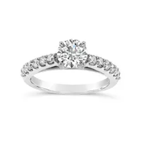 New Brilliance 14K White Gold Lab Grown 1.50CTW Diamond Solitaire Ring