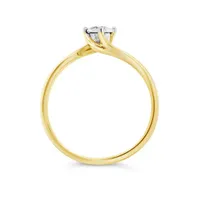 10K Yellow Gold 0.10CT Diamond Promise Ring