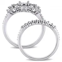 Julianna B Sterling Silver 0.50CTW Diamond Bridal Set