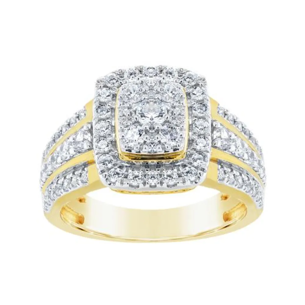 10K Yellow Gold 1.00CTW Diamond Fashion Ring