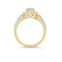 10K Yellow Gold 1.00CTW Diamond Fashion Ring