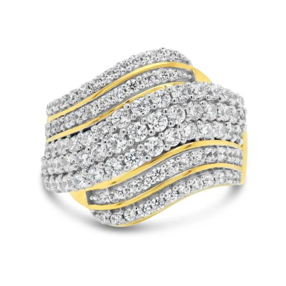 10K Yellow Gold 2.00CTW Diamond Band